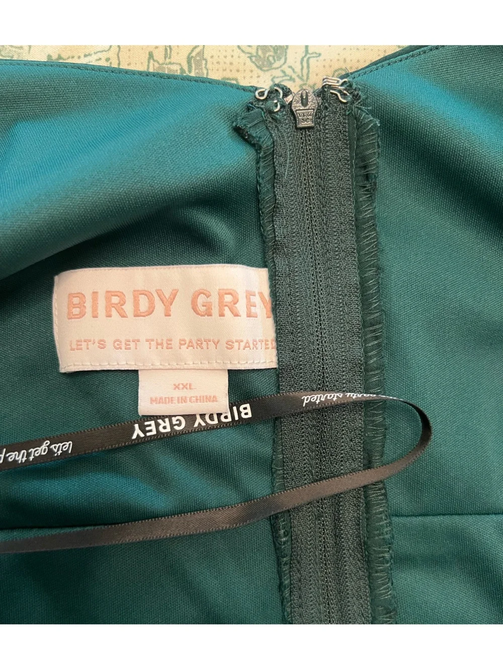 Birdy Grey Michelle Dress Chiffon Esmerald - Picture 14 of 16